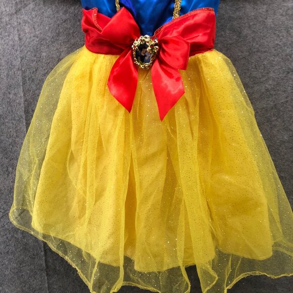 Disney Girls 4T 5T 6/6X Snow White Princess Dress Costume Tulle 4-6X - Picture 4 of 9